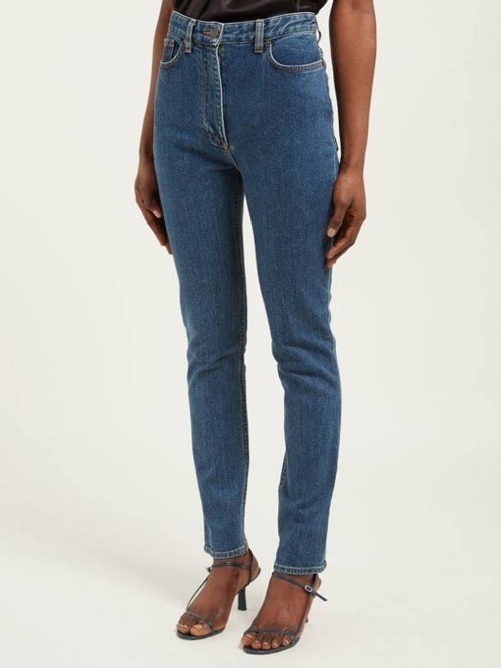 The Row Mid-Blue High-Rise Slim Jeans
